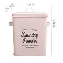 강아지옷장 입욕 주최자 장식 고양이 개 애완 동물 식품 상자 숟가락 빵집 가루 쌀 곡물 세탁 스토리지 컨, 02 Pink Laundry