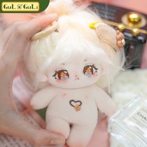 무속성솜인형 아이돌 20cm 몸체 모던 하얀 수제 눈망울 키덜트 솜깅이 조카선물, 10cm 유골격, 반반