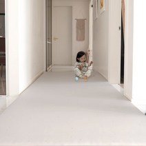 쁘띠메종 2단 폴더 복도 매트 테라조 300X110X4cm, 테라조베이지X웜그레이