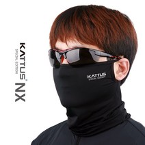KATTUS 국산제품 여름 냉감마스크 쿨워머 멀티스카프 쿨마스크 쿨스카프 넥워머 목토시 멀티스카프 디자인등록제품 KC인증완료, 블랙