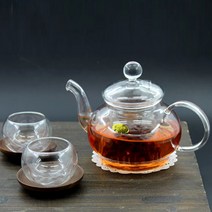 투명하고 맑은 유리 티포트 건강차 따뜻한 티, 20.아리아나티포트900ml