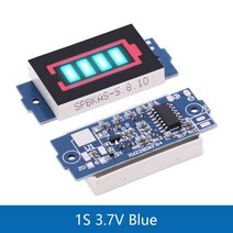 1S 2S 3S 4s 단일 3.7V 리튬 배터리 용량 표시기 모듈 4.2V 파란색 1-8S 전기 자동차 전원 테스터 이온, [01] 1S 3.7V Blue, 01 1S 3.7V Blue