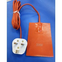 석유히터 자동차 엔진 오일 팬 섬프 탱크 히터 패드 250W 실리콘 가열 마모 보호 EU 미국 영국 플러그 220, 07 9x13 UK