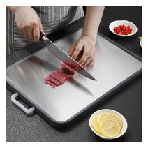 일러스트 양면 스텐도마 스테인레스스틸+PP 살균 김치