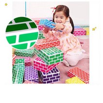 아기완구 블럭놀이 종이벽돌 35P (중 대) 조카선물 유아완구 돌선물 돌아기