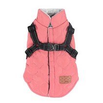작은 개 하네스 조끼 옷 강아지 의류 겨울 자켓 코트 애완 동물 시추푸들 치와와 퍼그 테디, 02 Pink_06 3XL