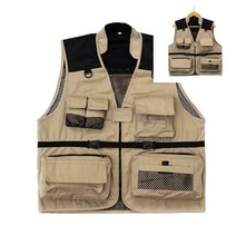 메쉬 레저 조끼 XL 베이지 트레일베스트 남성등산조끼 스포츠조끼 아웃도어베스트 트레킹조끼 트레일조끼 트레