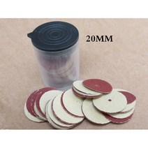공구 로타리 공구용 20mm 샌딩 디스크 패드 36 개 2.35mm 생크 라운드 사포 후크 및 루프 1 포함