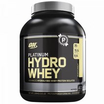 Optimum Nutrition PLATINUM HYDROWHEY – 고급 가수분해 분리 유청 단백질 – Velocity Vanilla3.5lbs./40인분