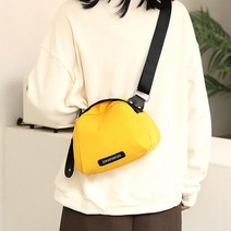 20대 패션 배색포인트 가벼운 캐주얼 크로스백 슬링백