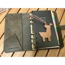 수제 다이어리 플래너 고급 다이어리 이태리 베지터블가죽 6공 다이어리 A6