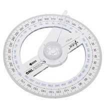 180 학위 각도기 금속 각도 파인더 Goniometer 각도 눈금자 스테인레스 스틸 목공 도구 회전 측정 눈금자 100/150, 파란