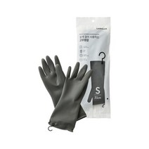 락앤락 쉽게걸어사용하는고무장갑 S M L 회색, 회색 31cm(S), 1개
