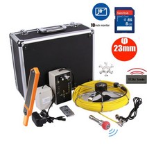 배관 내시경 카메라 512hz sonde 송신기 로케이터 수중 비디오 시스템 파이프 벽 검사 하수도 세트 (10인치 IPS 모니터 포함), 2 20m, 9 10inch receiver kit
