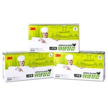 3M 니트릴 위생장갑 백색 100매, L