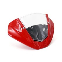 두카티 monster 937 950 오토바이 윈드 실드 윈드 스크린 윈드 디플렉터 윈드 실드 페어링 2021 2022, 빨간색 투명