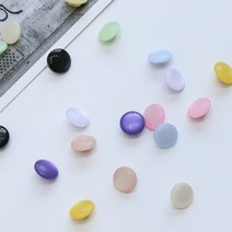 5개) 11mm 플라스틱 원피스 단추 10color C0, 연보라
