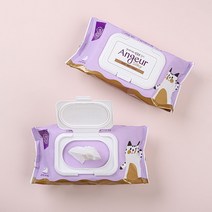 앙쥬르 실키 도톰 대용량 평량 55g 캡형 물티슈 100매 10팩 20팩