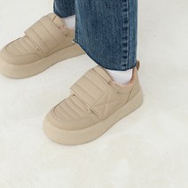 투타입 스티치 벨크로 통굽 스니커즈(4.0cm/기모안감) 11361&12361