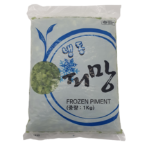 마당발 냉동 청피망 슬라이스 (냉동), 1kg, 1봉