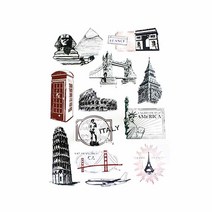 여행가방 스티커 빈티지스티커 캐리어부착 09I 타입 _HIKT