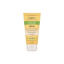 선크림 바보 식물학 클리어 아연 선크림 로션 SPF 30 무향료 3oz. 자외선 차단제