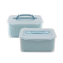 나누담 채반 6500ml 바구니 물빠짐 야채통 과일 보관 밀폐용기, 6.5L 채반용기/