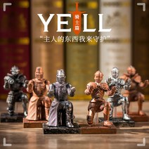 중세기사 펜거치대 타블렛 펜 홀더 만년필 연필 꽂이 볼펜 아이디어사무용품, 브론즈 기사 B