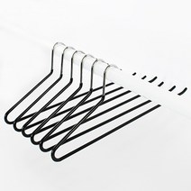 아띠에르 5mm 스테인레스 논슬립 실리콘코팅 바지걸이 매직옷걸이보조랙1P 3P, 5mm 논슬립 바지걸이, 20개, 블랙