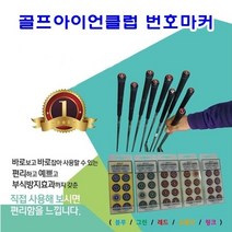 골프아이언클럽 번호마커 [SN:123FE5#531], 블루