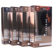 서울화장품 수월 명품 헤어 칼라 크림 7S 흑색 1개 [순한 흰머리 백모 새치머리 오징어먹물 염색약]