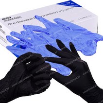 50p 일회용 라텍스 장갑 리트릴 장갑 시술용 위생장갑 시험용 국시용 안산 뷰티모아 블루 블랙, 블랙/M중25쌍/50p(1팩) /1ea, 중(M)