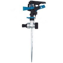 360도 자동회전 스프링클러 아연합금핀 + 플라스틱노즐, 3세트