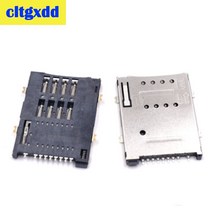 유심라우터 Cltgxdd sim 카드 소켓 8 1P 9 핀 Sim 홀더 커넥터 태블릿 PC 라우터 SIM 트레이용 셀프트 푸시 유형, 한개옵션0