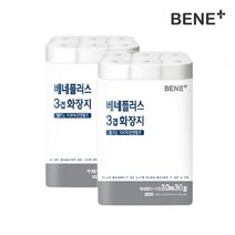 [빠른배송]베네플러스 3겹화장지30m 30롤x2팩(천연펄프), 2팩, 30롤
