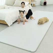 제로벨 말랑 PVC 놀이방매트 복도형 슈퍼특대형 110x500cm 15T 아이방 거실 층간소음매트, 말랑 울스트라이프_그레이