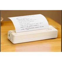 휴대용 프린터 블루투스 무선 A4 경량 소형 포터블, 베이지패키지1(단일기계+종이롤2개)
