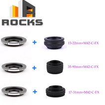M42 렌즈 조정 가능한 초점 헬리오드 매크로 튜브 13-22mm/35-90mm/17-31mm + 어댑터 마운트 후지 FX 카메, 01 13-22mm