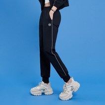 스컬피그 소로나 포인트 라인 조거팬츠 블랙 SA0406