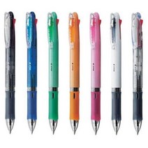 [KT알파쇼핑][바보사랑]제브라 클립온슬림 4C 4색 볼펜, B4A5그린, B4A5그린_잉크 색상_상세페이지참조