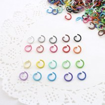 10개) 8mm 칼라오링 / 컬러오링 20color, 스카이