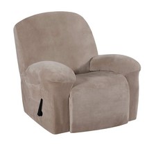 STK 옆 포켓을 가진 뻗기 우단 라운지 안락 의자 의자 가구 Slipcovers, 3