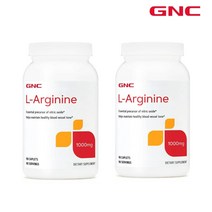 GNC 지엔씨 L-아르기닌 1000mg 90정, 2병(180정)