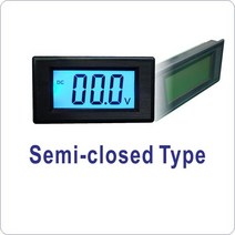 YB5135D 3 1/2 DC 전압계 선 LCD 디지털 12V 02V/20V/100V/200V/300V/500V ICL7106 35 볼트 패널 미터, 01 Semi-closed_04 DC0-200V