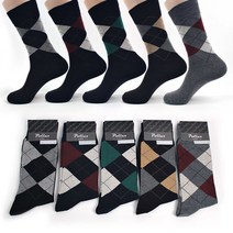 고급신사정장 칼라아가일 5족세트 남자양말