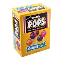 Tootsie Roll Pops 투시롤 투시팝 자이언트 사이즈 72개입 61oz(1.7kg), 1개