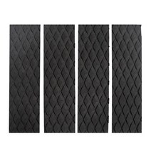 스킴보드 4pcs eva 서핑 보드 skimboard 서핑 테일 패드 sup 서핑 보드 미끄럼 방지 매트 서핑 보드 트랙션 패드 야외 비치 서핑 매트, 검은색