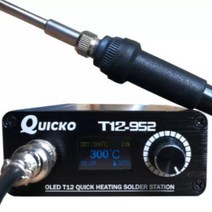 디지털 온도조절 인두기 Quicko T12 - 952 납땜 전기 인두기, 942 기계   납땜 인두 키트   핸들