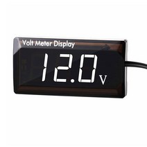 전기테스터기 DC 12V Car Digital Voltmeter Gauge LED Display Voltage Volt Meter Power Energy for Moto, 03 빨간