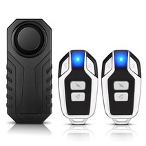 Wsdcam 자전거 알람 방수 원격 제어 오토바이 전기 자동차 보안 분실 방지 알림 진동 경고 센서, 11 Alarm 2 Control